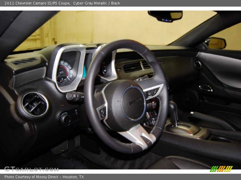 Cyber Gray Metallic / Black 2011 Chevrolet Camaro SS/RS Coupe