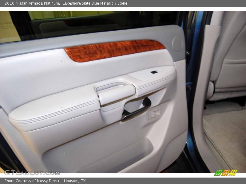 Lakeshore Slate Blue Metallic / Stone 2010 Nissan Armada Platinum