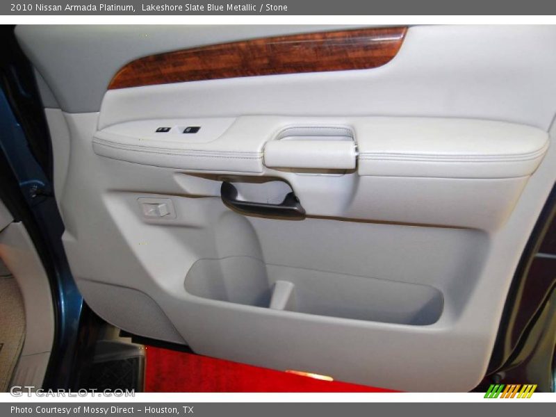 Lakeshore Slate Blue Metallic / Stone 2010 Nissan Armada Platinum