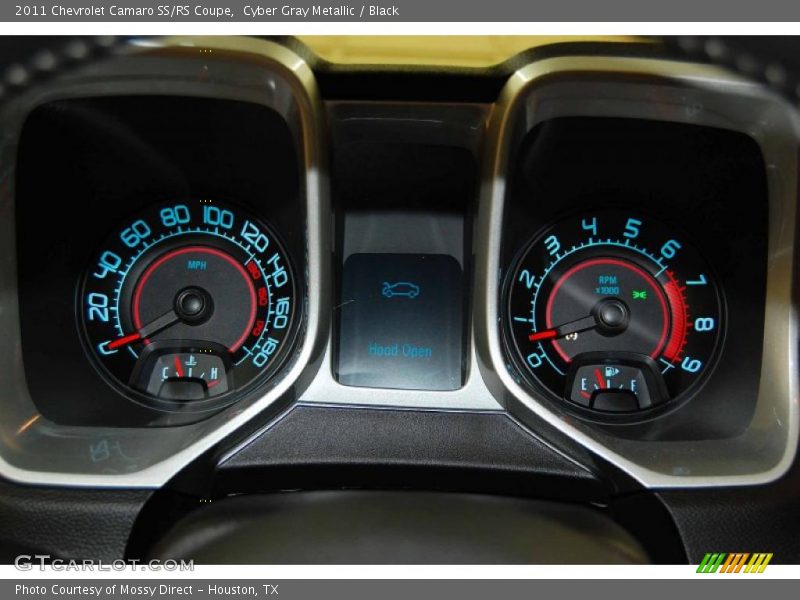 Cyber Gray Metallic / Black 2011 Chevrolet Camaro SS/RS Coupe