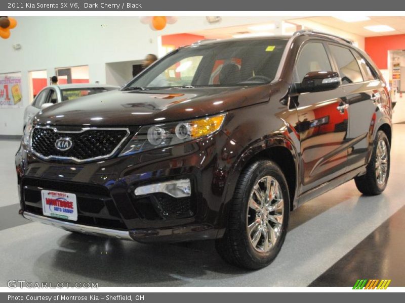 Dark Cherry / Black 2011 Kia Sorento SX V6