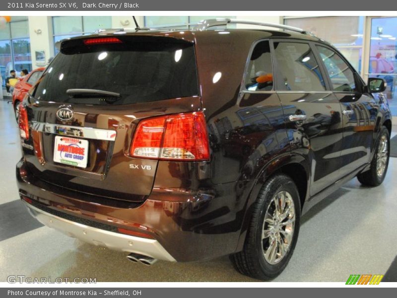 Dark Cherry / Black 2011 Kia Sorento SX V6