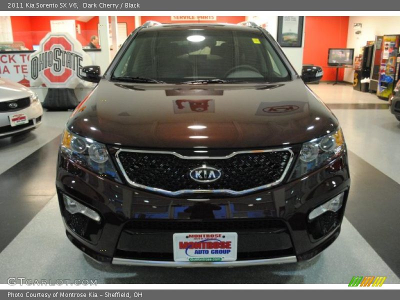 Dark Cherry / Black 2011 Kia Sorento SX V6