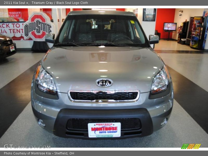Titanium Gray / Black Soul Logo Cloth 2011 Kia Soul +