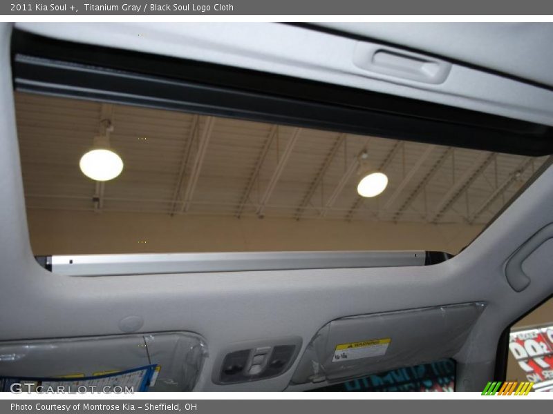 Titanium Gray / Black Soul Logo Cloth 2011 Kia Soul +