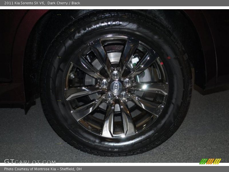 Dark Cherry / Black 2011 Kia Sorento SX V6