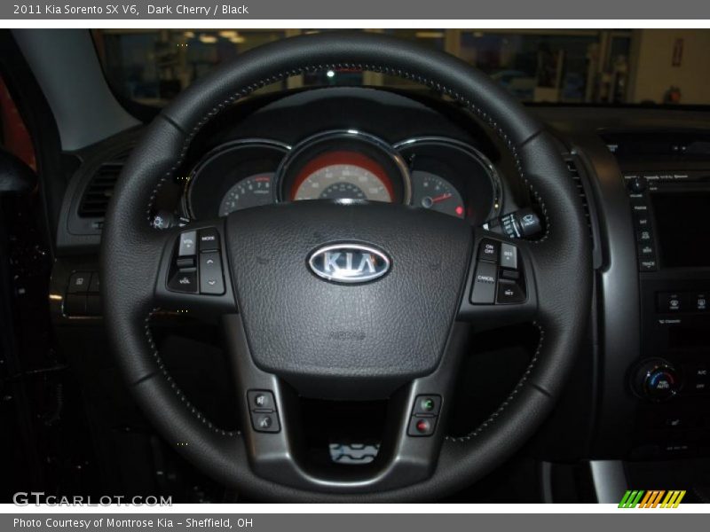 Dark Cherry / Black 2011 Kia Sorento SX V6