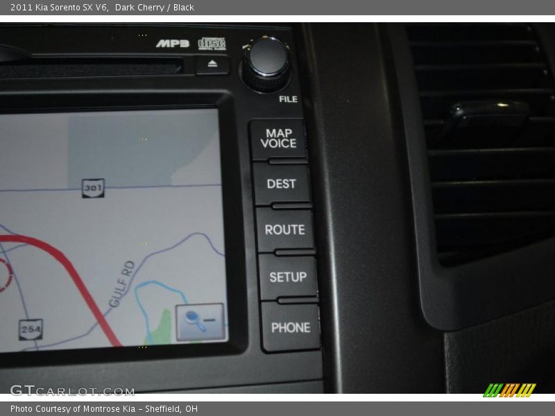 Dark Cherry / Black 2011 Kia Sorento SX V6