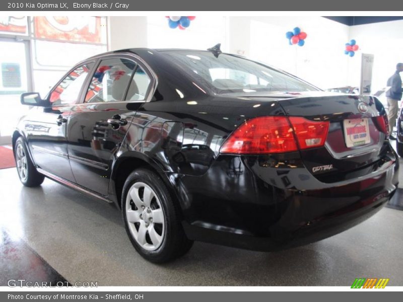Ebony Black / Gray 2010 Kia Optima LX