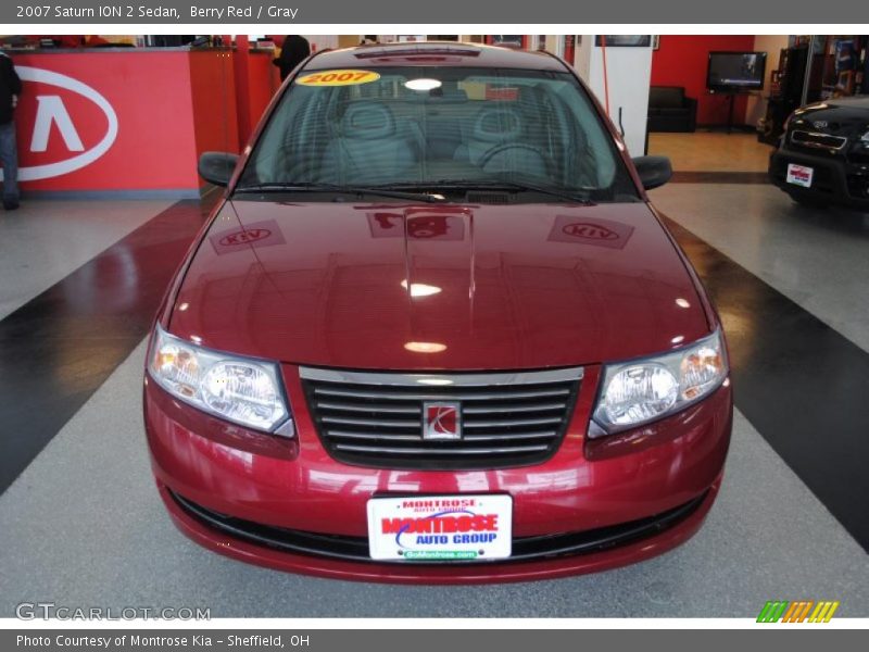 Berry Red / Gray 2007 Saturn ION 2 Sedan