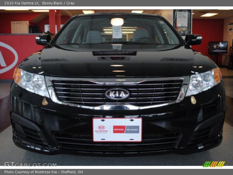 Ebony Black / Gray 2010 Kia Optima LX