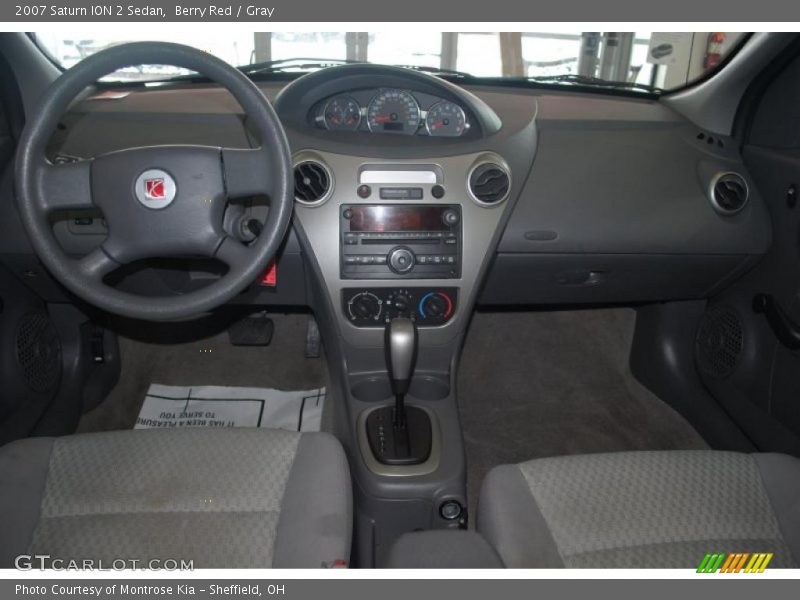 Berry Red / Gray 2007 Saturn ION 2 Sedan