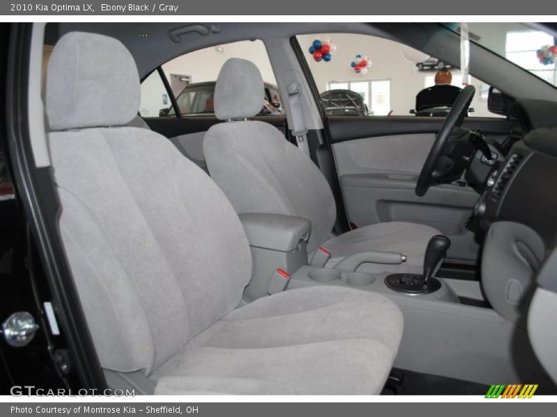 Ebony Black / Gray 2010 Kia Optima LX