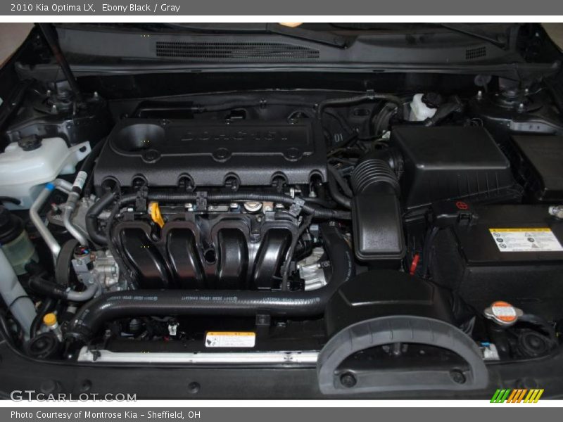Ebony Black / Gray 2010 Kia Optima LX