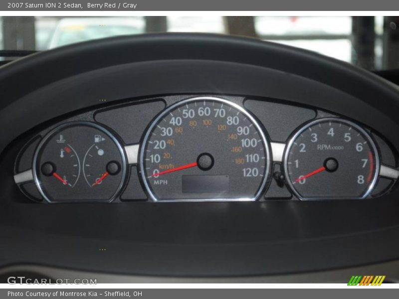 Berry Red / Gray 2007 Saturn ION 2 Sedan