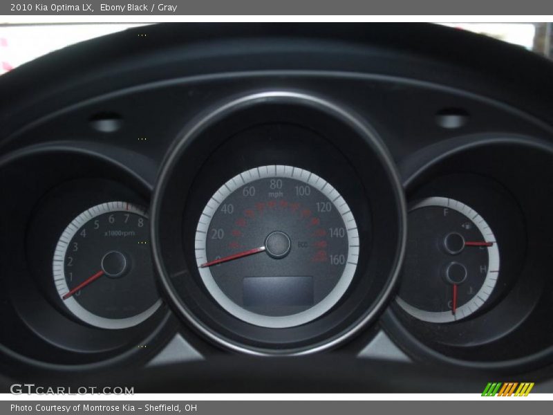 Ebony Black / Gray 2010 Kia Optima LX