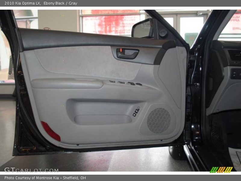 Ebony Black / Gray 2010 Kia Optima LX