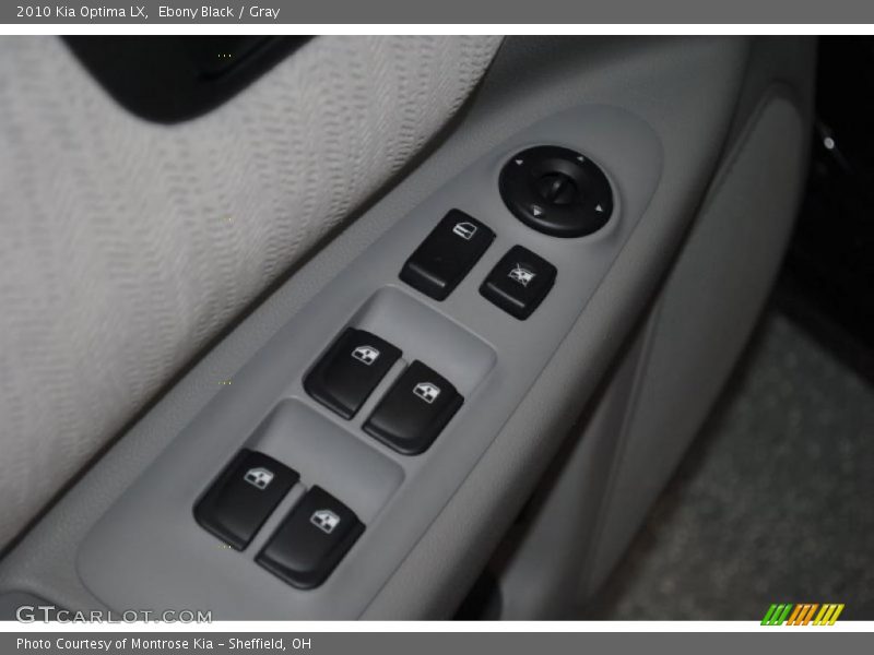 Ebony Black / Gray 2010 Kia Optima LX