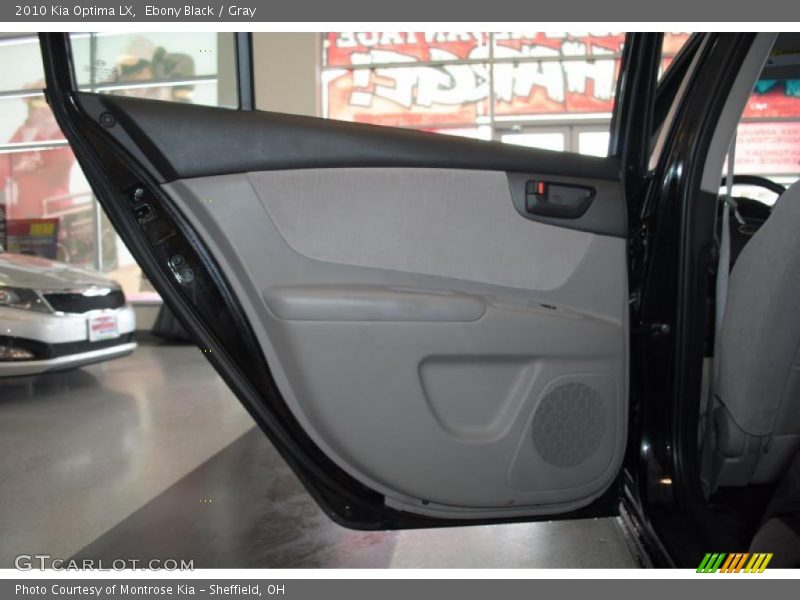 Ebony Black / Gray 2010 Kia Optima LX