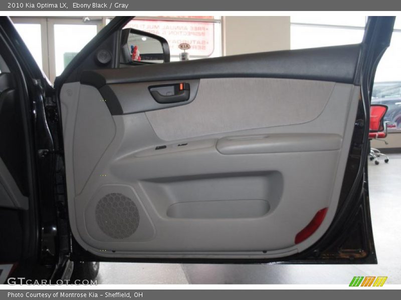 Ebony Black / Gray 2010 Kia Optima LX