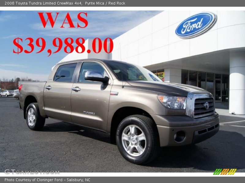 Pyrite Mica / Red Rock 2008 Toyota Tundra Limited CrewMax 4x4