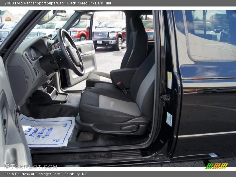 Black / Medium Dark Flint 2008 Ford Ranger Sport SuperCab