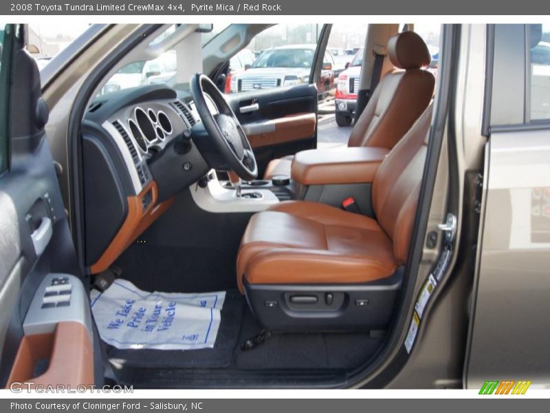  2008 Tundra Limited CrewMax 4x4 Red Rock Interior