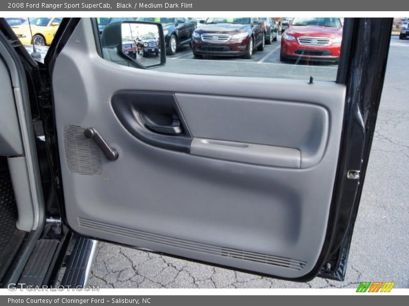 Black / Medium Dark Flint 2008 Ford Ranger Sport SuperCab