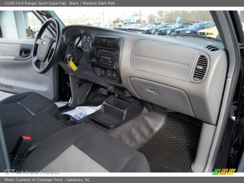 Black / Medium Dark Flint 2008 Ford Ranger Sport SuperCab