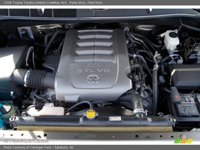  2008 Tundra Limited CrewMax 4x4 Engine - 5.7 Liter DOHC 32-Valve VVT V8