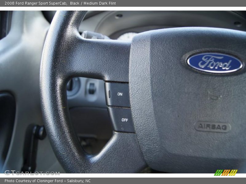 Black / Medium Dark Flint 2008 Ford Ranger Sport SuperCab