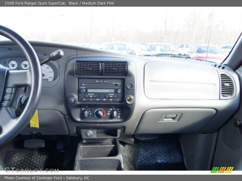 Black / Medium Dark Flint 2008 Ford Ranger Sport SuperCab