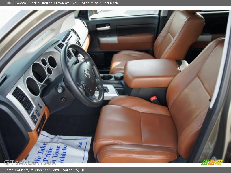  2008 Tundra Limited CrewMax 4x4 Red Rock Interior