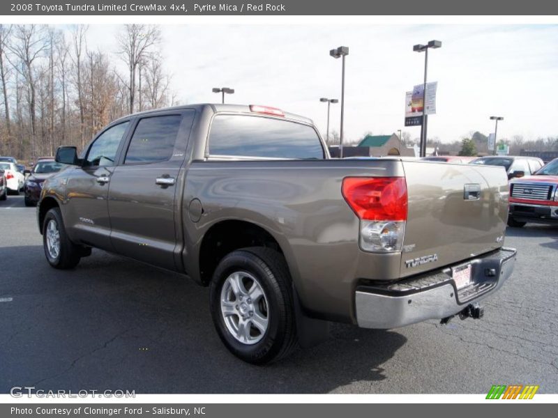 Pyrite Mica / Red Rock 2008 Toyota Tundra Limited CrewMax 4x4