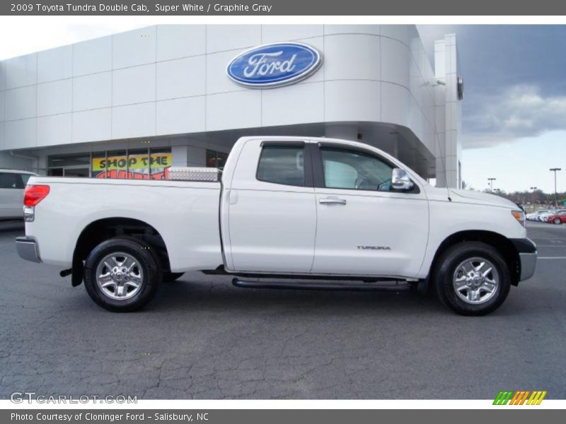 Super White / Graphite Gray 2009 Toyota Tundra Double Cab
