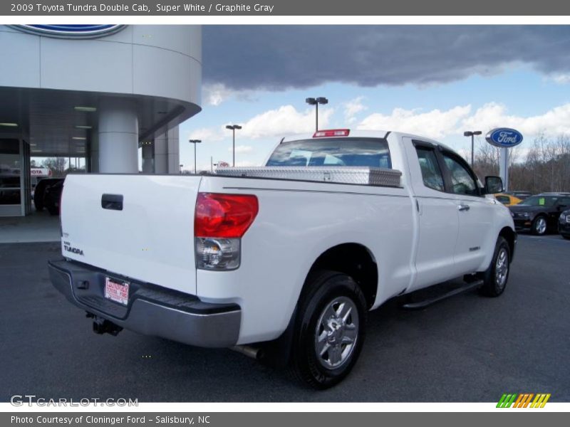 Super White / Graphite Gray 2009 Toyota Tundra Double Cab