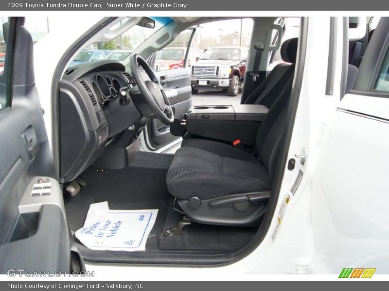 Super White / Graphite Gray 2009 Toyota Tundra Double Cab