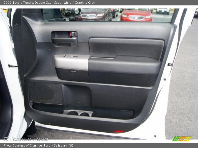 Super White / Graphite Gray 2009 Toyota Tundra Double Cab