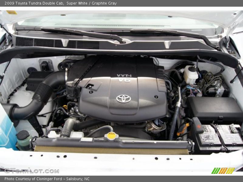 Super White / Graphite Gray 2009 Toyota Tundra Double Cab