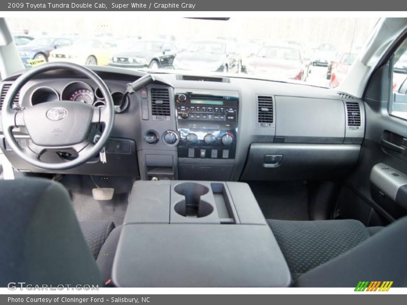 Super White / Graphite Gray 2009 Toyota Tundra Double Cab