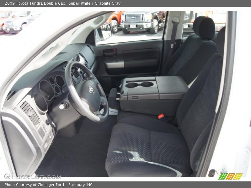 Super White / Graphite Gray 2009 Toyota Tundra Double Cab