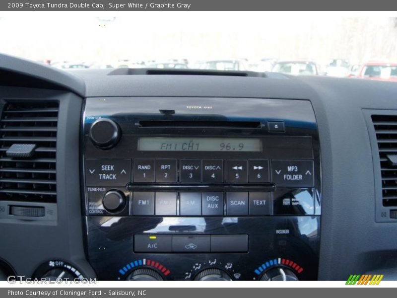Super White / Graphite Gray 2009 Toyota Tundra Double Cab