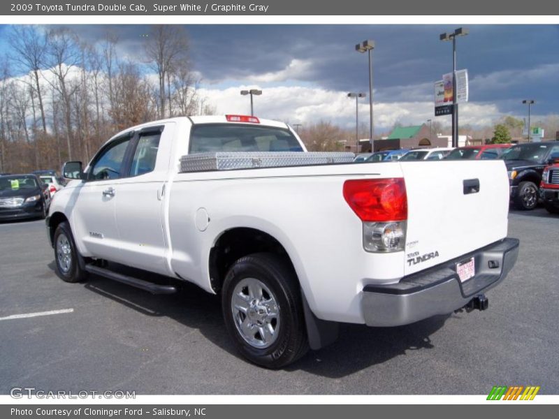 Super White / Graphite Gray 2009 Toyota Tundra Double Cab