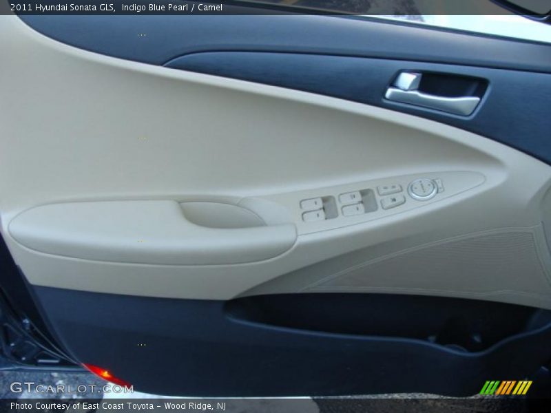Indigo Blue Pearl / Camel 2011 Hyundai Sonata GLS