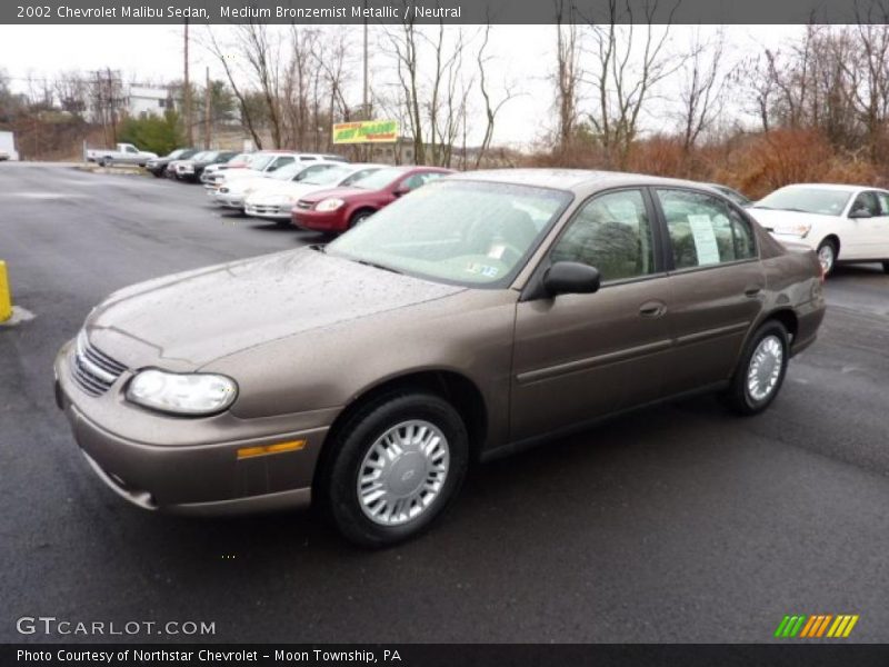 Medium Bronzemist Metallic / Neutral 2002 Chevrolet Malibu Sedan