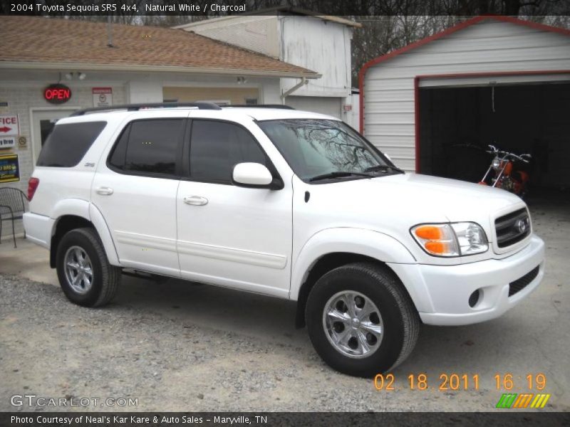 Natural White / Charcoal 2004 Toyota Sequoia SR5 4x4