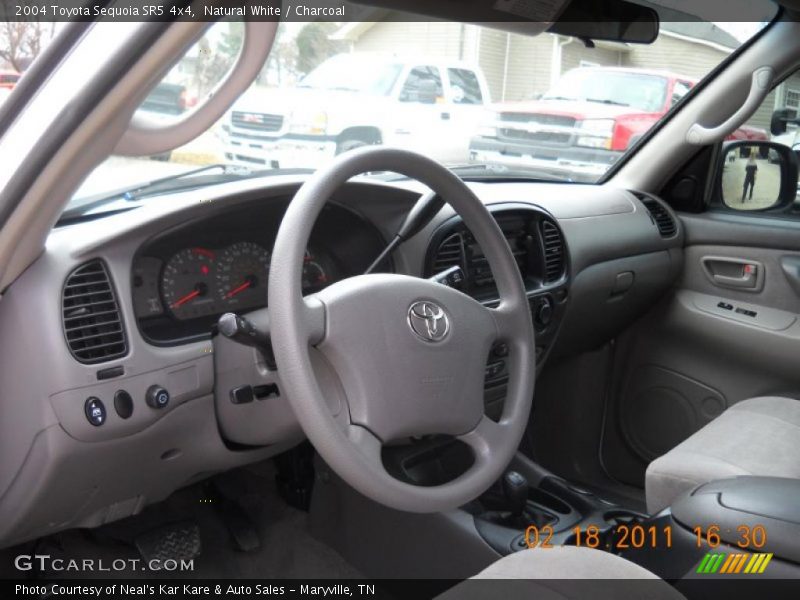 Natural White / Charcoal 2004 Toyota Sequoia SR5 4x4