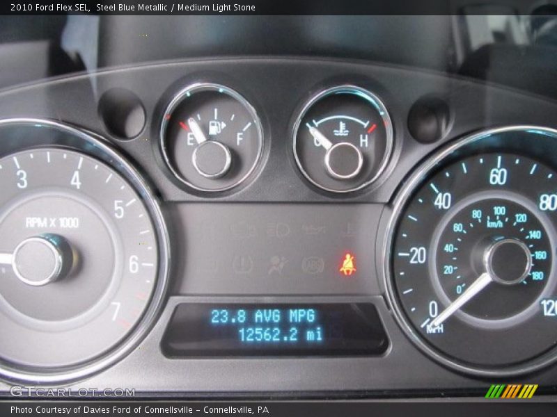 Steel Blue Metallic / Medium Light Stone 2010 Ford Flex SEL