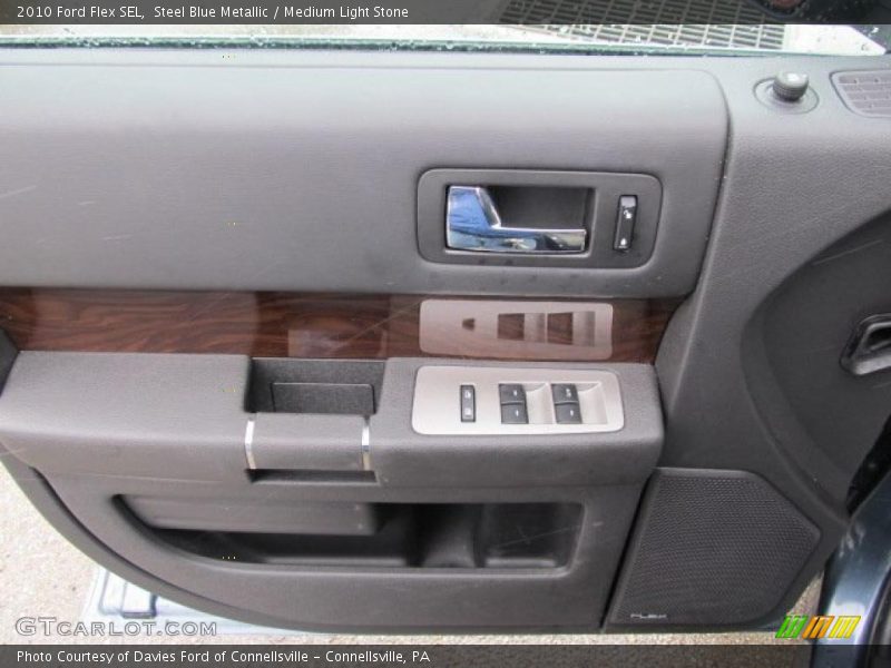 Steel Blue Metallic / Medium Light Stone 2010 Ford Flex SEL