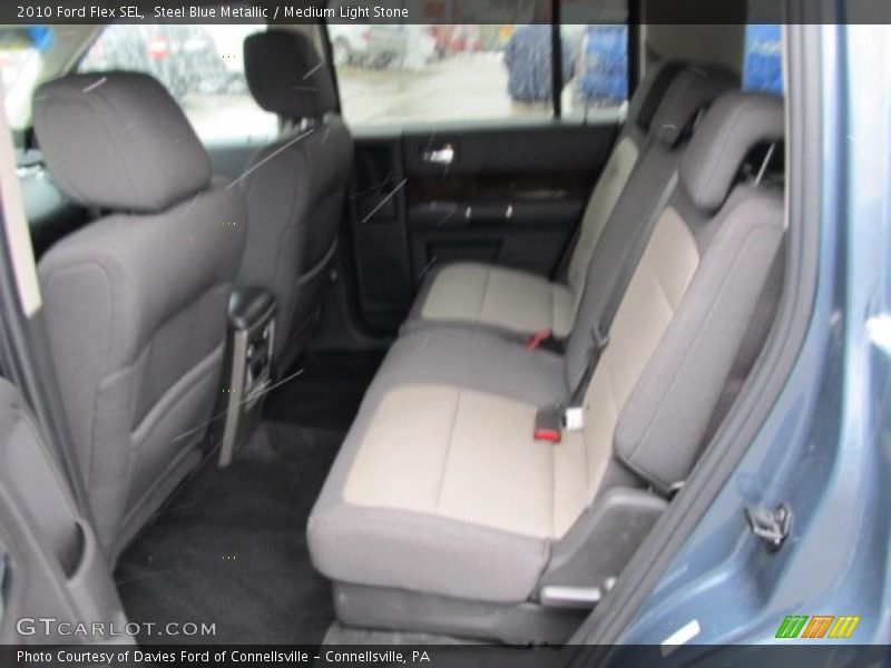 Steel Blue Metallic / Medium Light Stone 2010 Ford Flex SEL